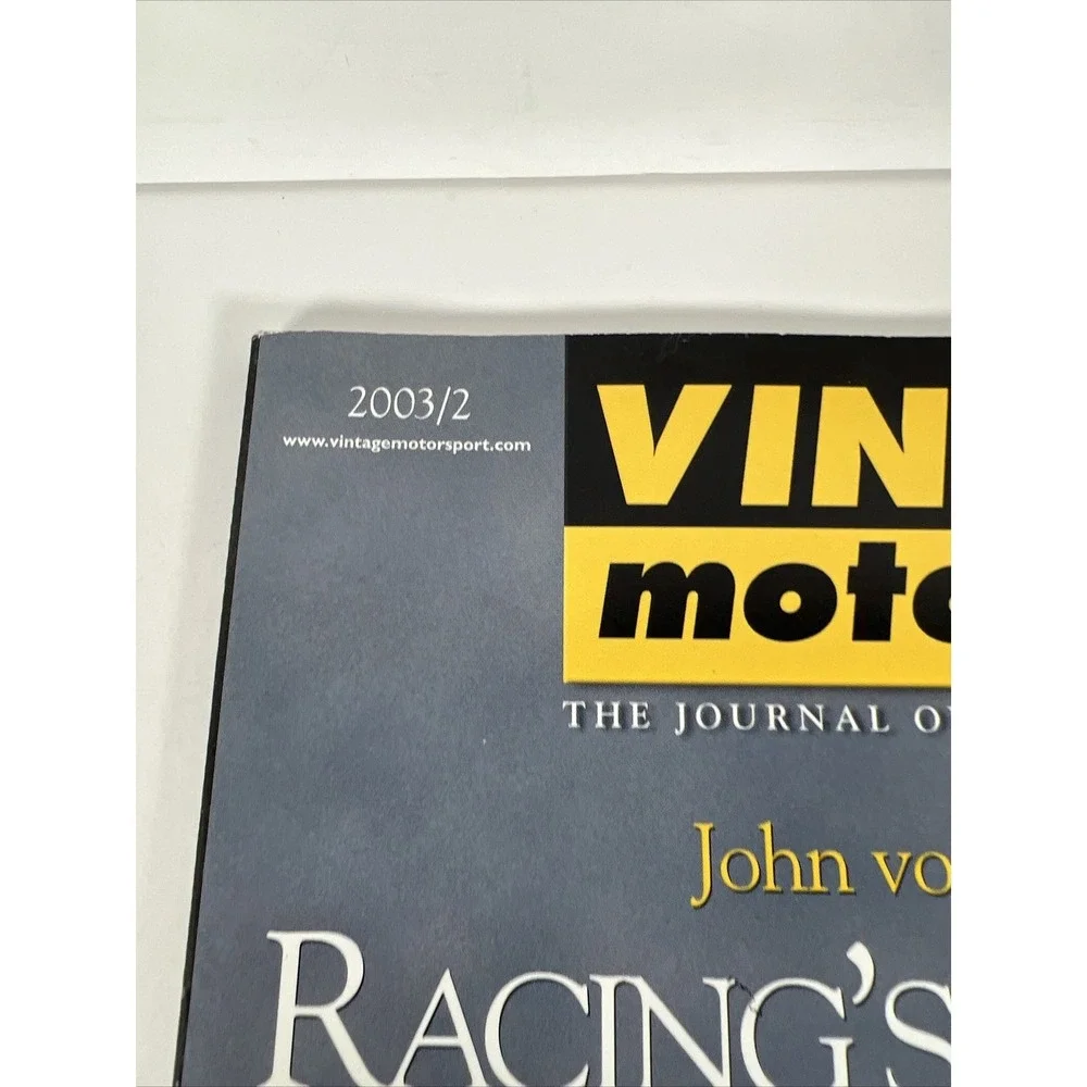 VINTAGE‎ MOTORSPORT MAR/APR 2003 MAGAZINE RACING CARS